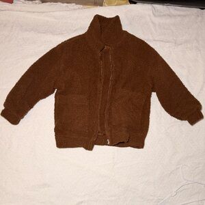 Cherish Brown Fleece Teddy Jacket